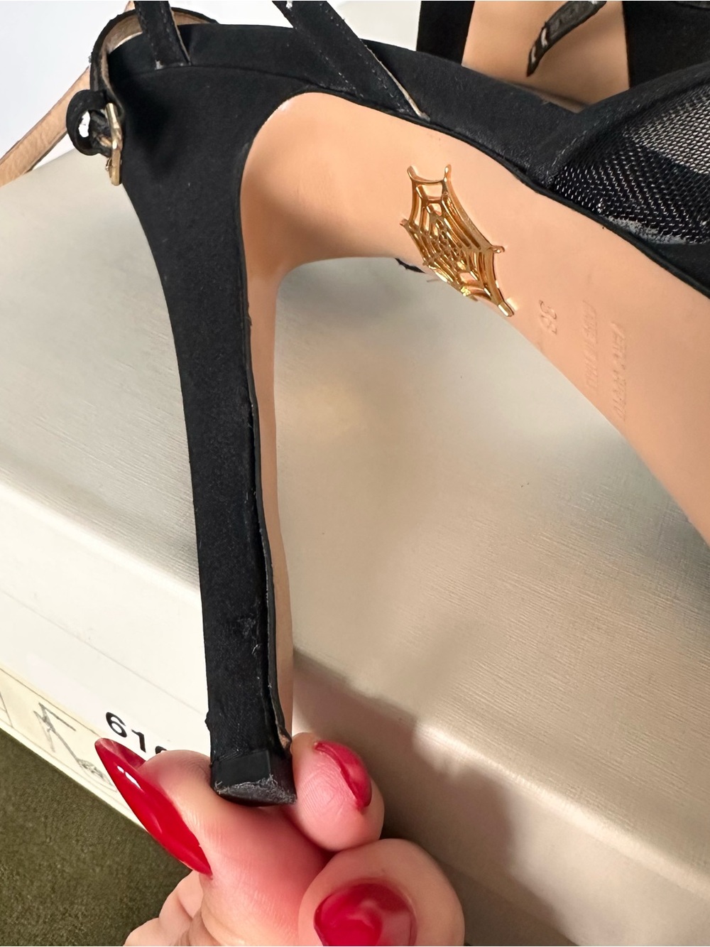Charlotte Olympia Limited Edition Paris Platform Heels Black Size 38 - Picture 7 of 9